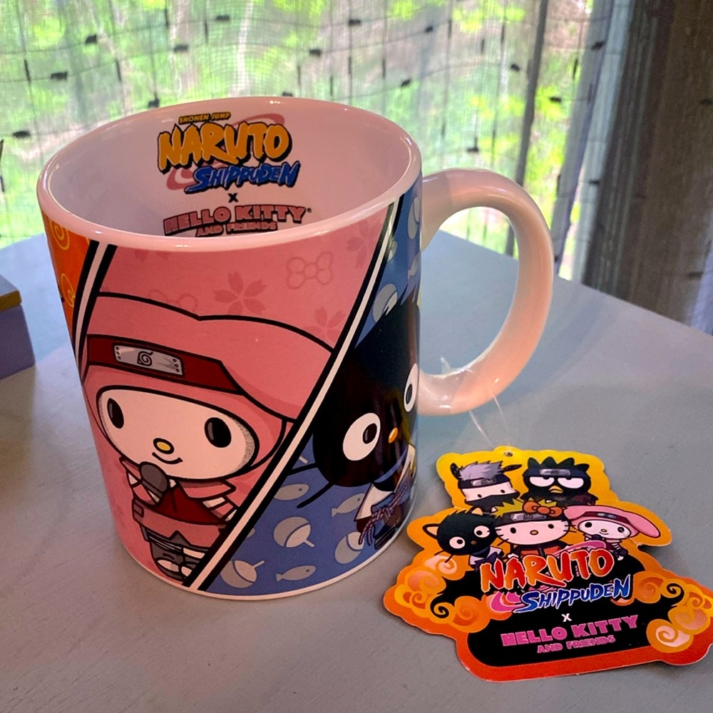 Hello Kitty & Naruto Large Mug - New with Tag